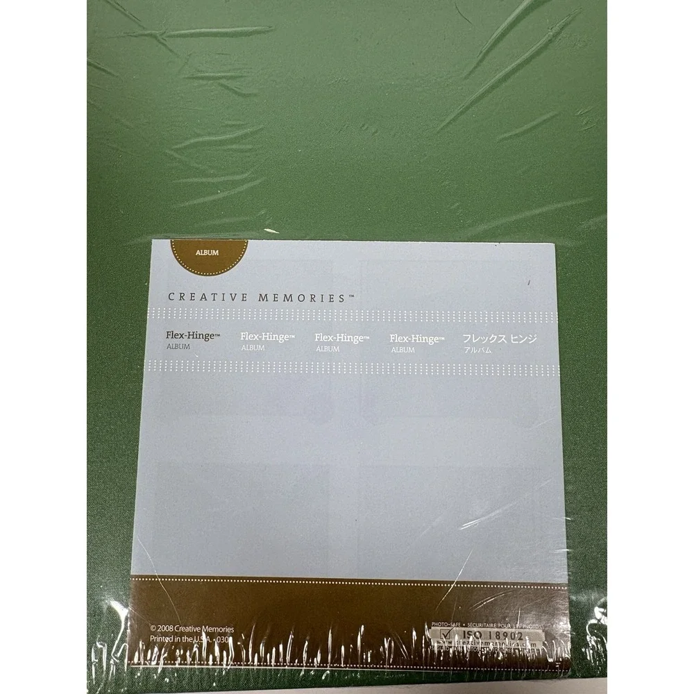 Creative Memories 12x12 Flex Hinge Scrapbook Album Cover Green Sealed No Pages